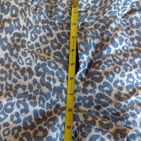 Cynthia Rowley Linen Leopard Shorts - Picture 8 of 13